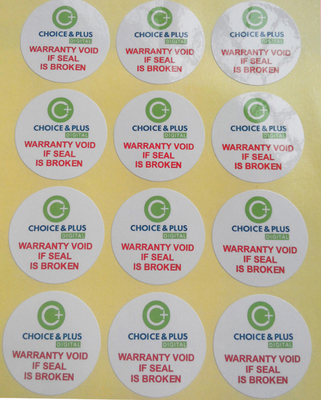 Good price Custom Round Label Stickers – White PET plastic Circle Logo Sticker Printing & Kids Name Labels online