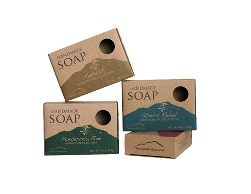 Good price Custom Printed Small Brown Kraft Paper Soap Boxes Packaging With Window online