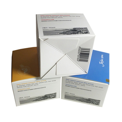 Good price Printed White Square Paper Box With Auto-Lock Bottom Custom Cream Boxes online