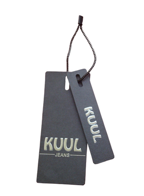 Good price Custom Jeans Black Paper Cardboard Tags With String Recycled Paper Price Tag online