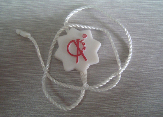 Good price Custom Engraved Plastic Name Tags Waterproof Plastic Tags Embossed Red Logo online