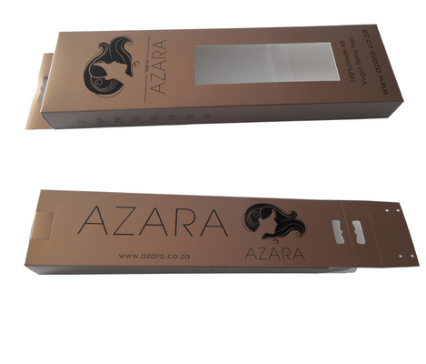 Good price Custom Recycled Paper Packaging Boxes Print With Window For Hair Extension online