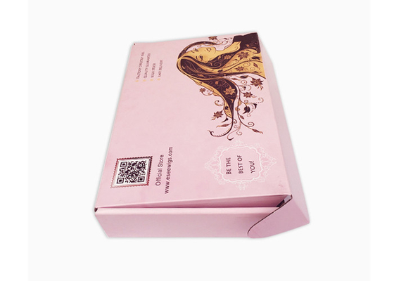 Good price Custom Corrugated Paper Mailer Boxes Shipping Packaging For Hair Extension Wigs online