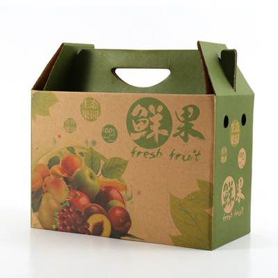 Good price Brown Strong Single Wall Corrugated Box Fruits Packaging With Artwork Printing online