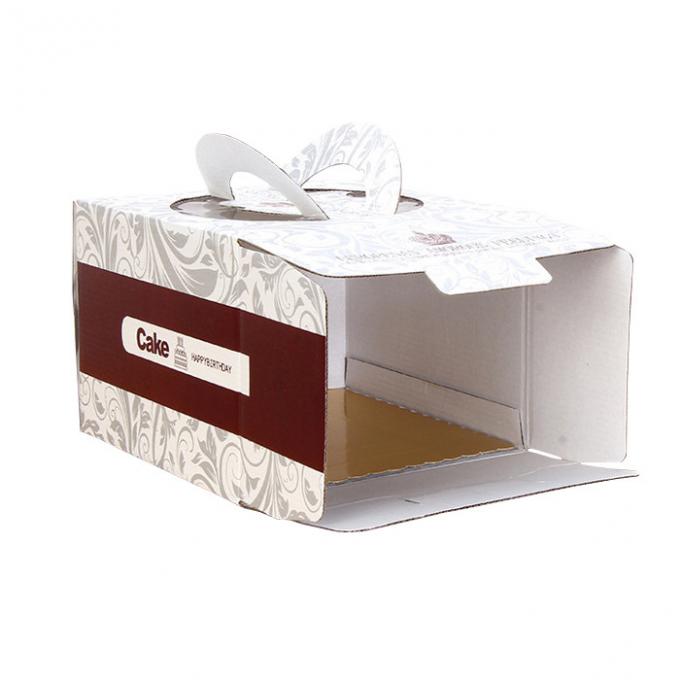 Custom Luxury Corrugated Cardboard Cake Boxes Wholesale Printing With