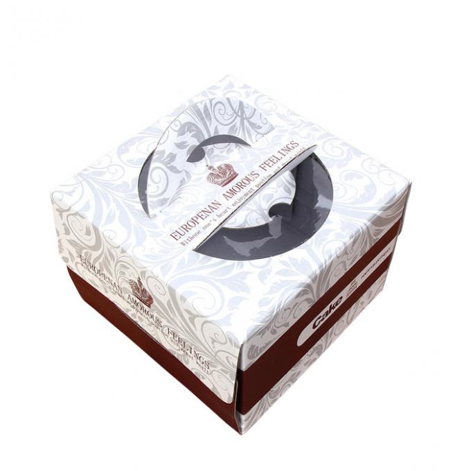 Custom Luxury Corrugated Cardboard Cake Boxes Wholesale Printing With